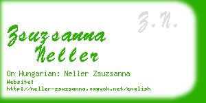 zsuzsanna neller business card
